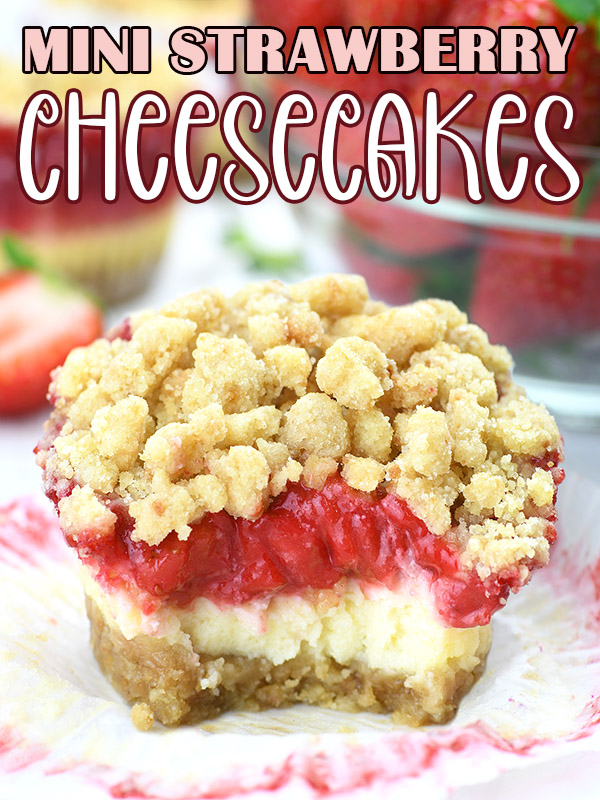 Mini Strawberry Cheesecakes - OMG Chocolate Desserts